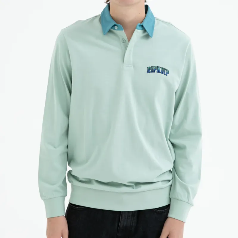RIPNDIP Polo Shirts Men Sage Green-2