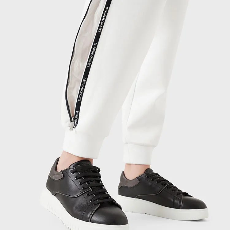 EMPORIO ARMANI Knitted Sports Pants Women's White-4