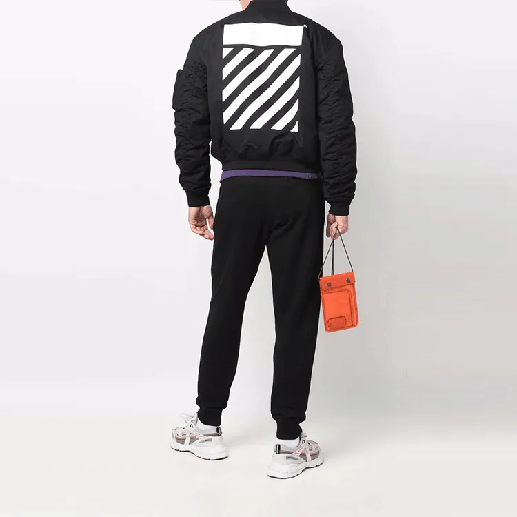 OFF WHITE Diag Stripe Bomber Jacket-2