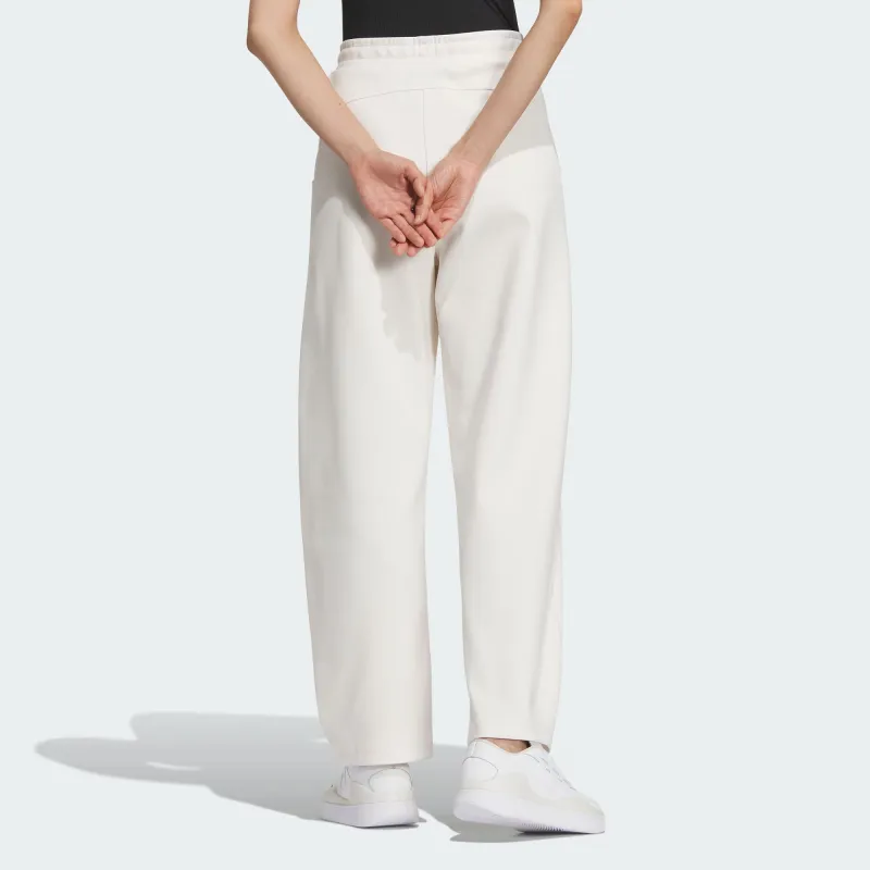 Adidas Fustl Pants Knitted Sweatpants Women's Pink White-4