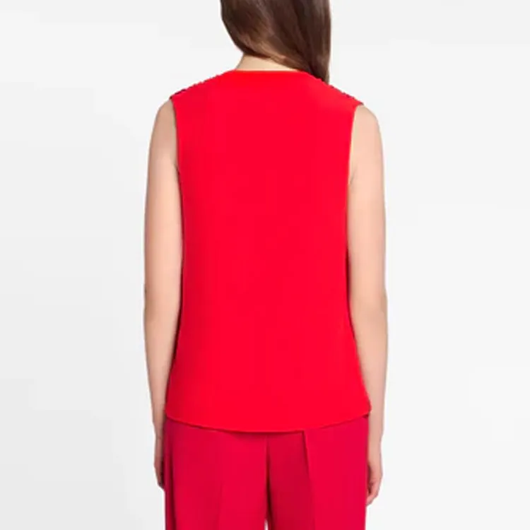 Lanvin V Neck Sleeveless Top-2