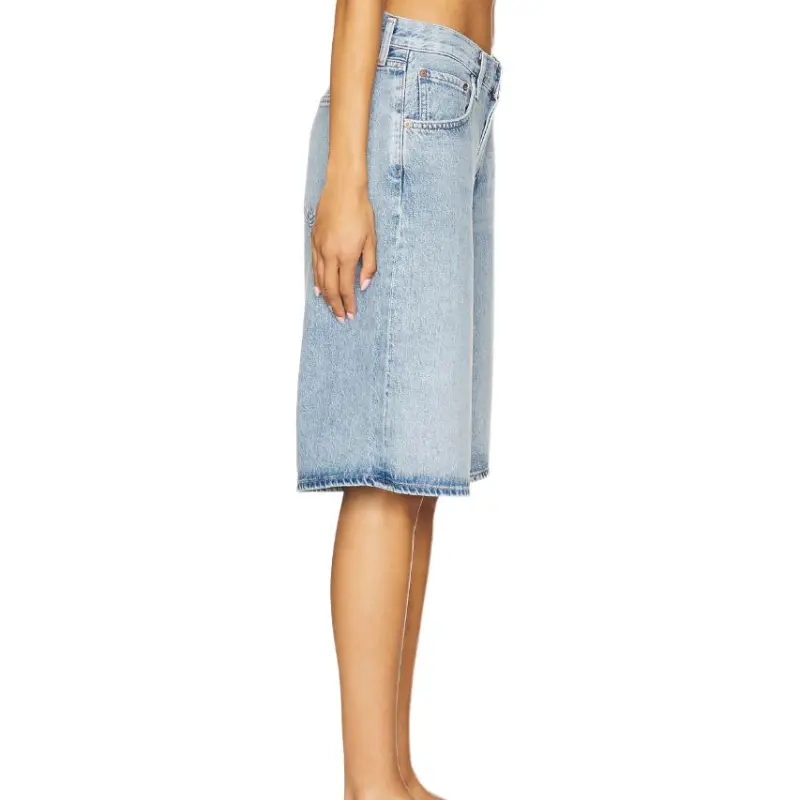 AGOLDE Denim Shorts Women's Blue-3
