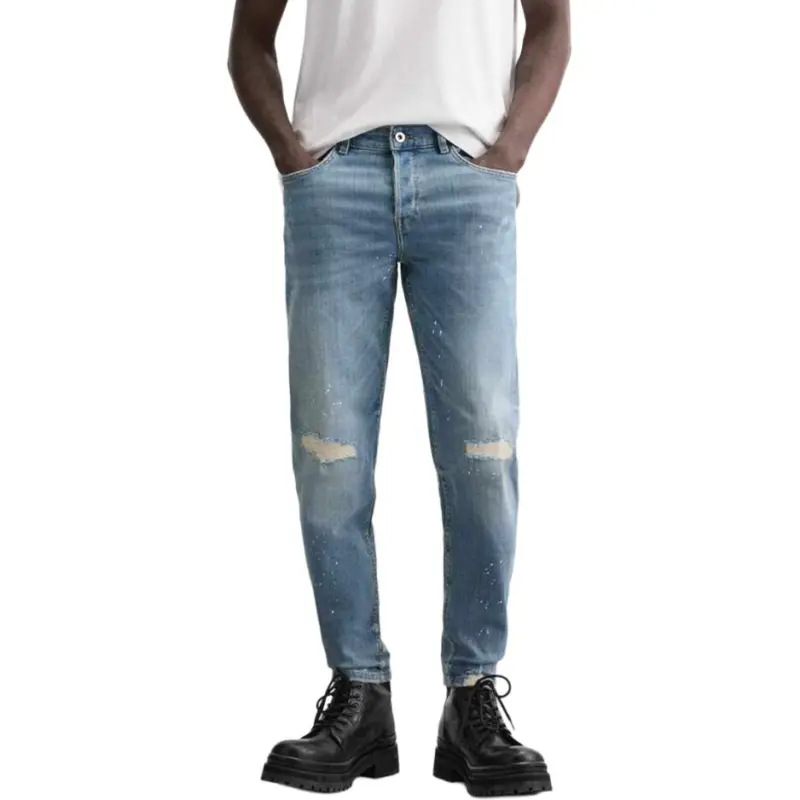 ZARA Jeans Men Blue/Green-4