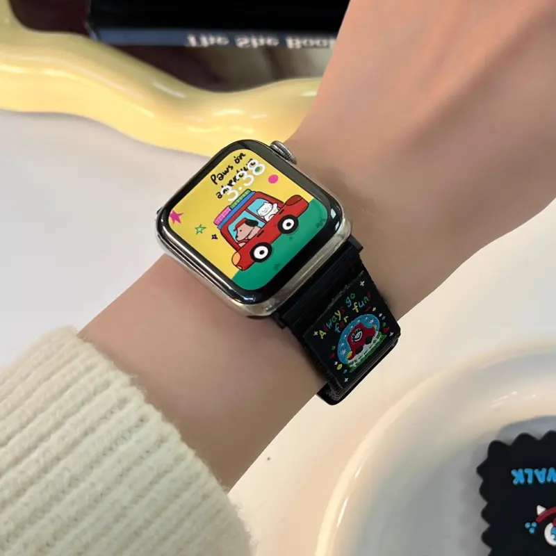 KVZUVUU Watch Band Apple Compatibility Canvas Material-1
