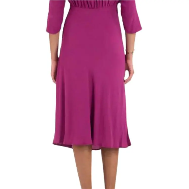 INES DE LA FRESSANGE Long Sleeved Dress Women's Purple-4