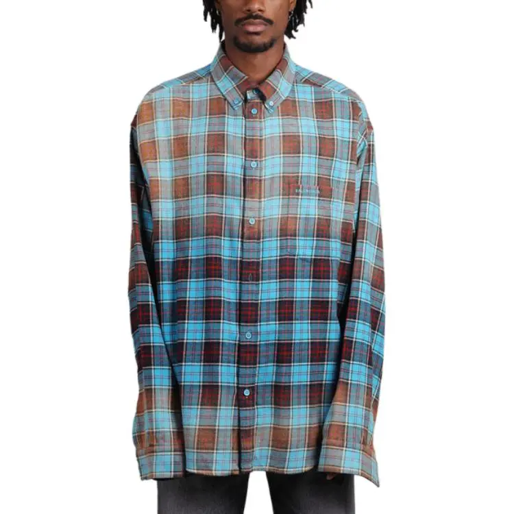 Balenciaga Checked Long Sleeve Shirt-3