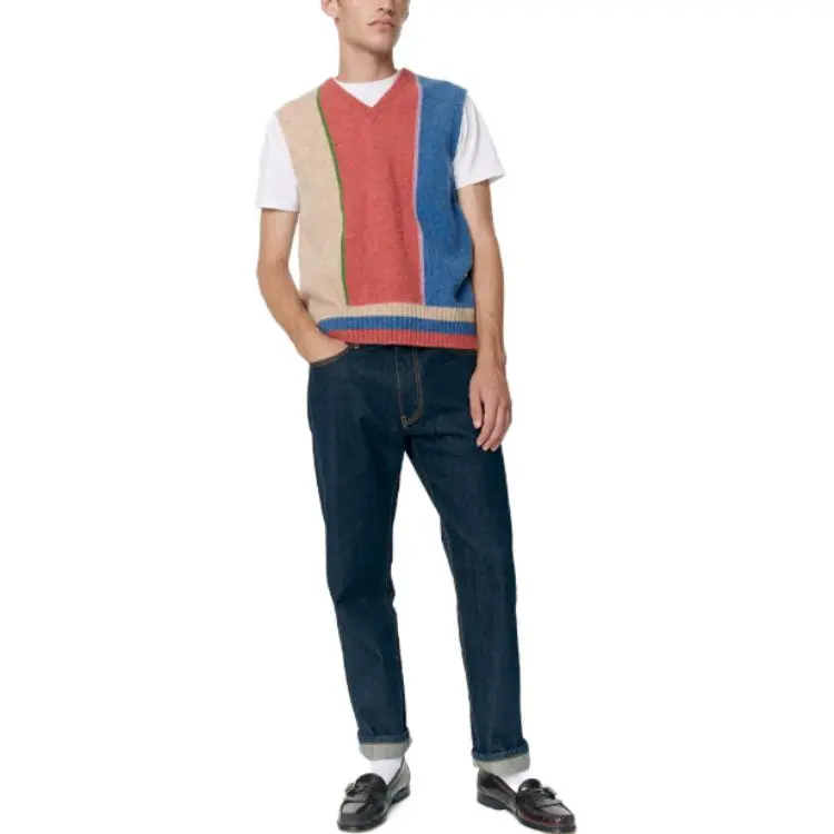 NOAH Shetland Block Sweater Vest-2