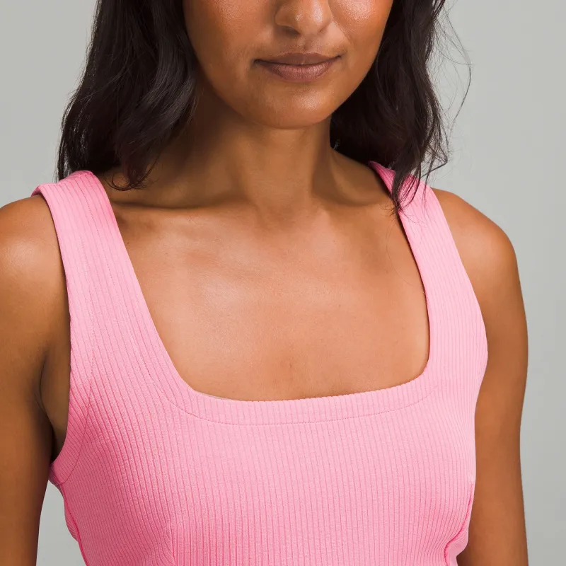 Lululemon Ribbed Softstreme™ Sleeveless Dress Women's Cherry Blossom Pink-3
