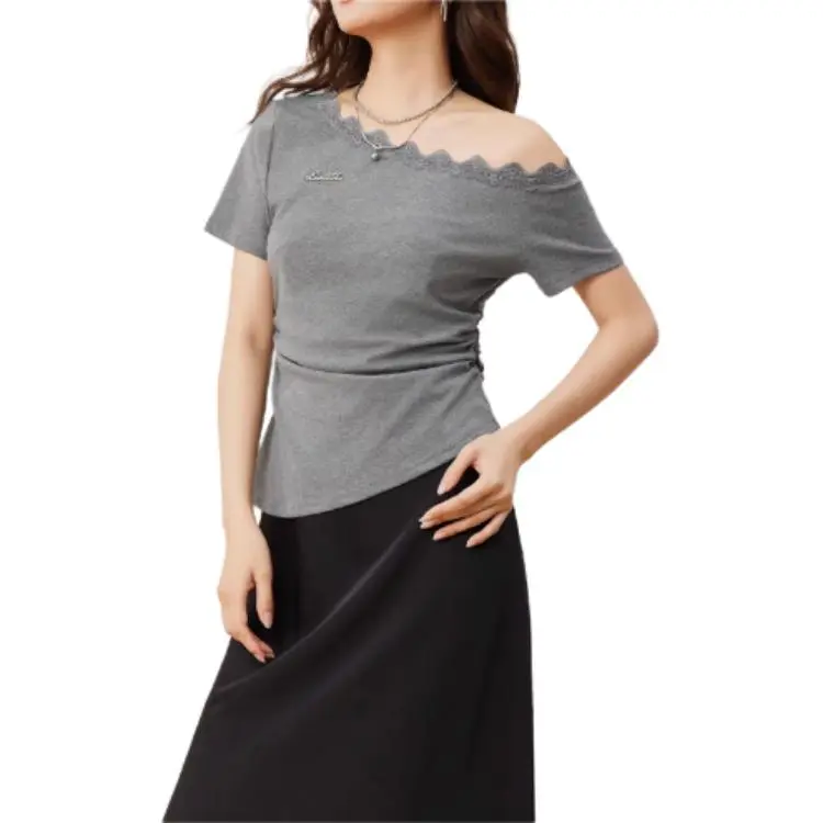 Love to serve T Shirts Women's Gray-4