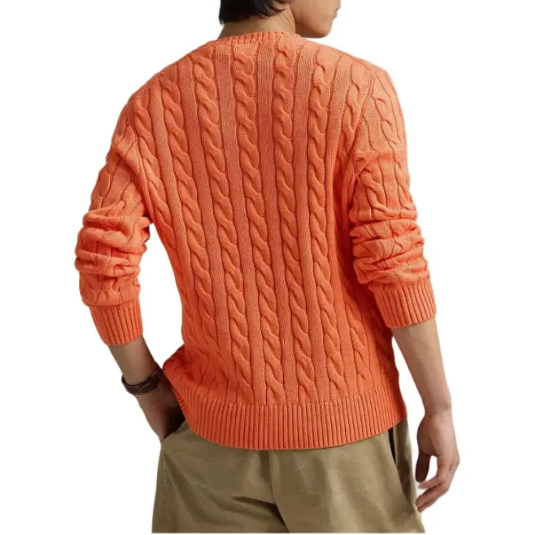 Polo Ralph Lauren Logo Embroidered Cable Knit Jumper-3