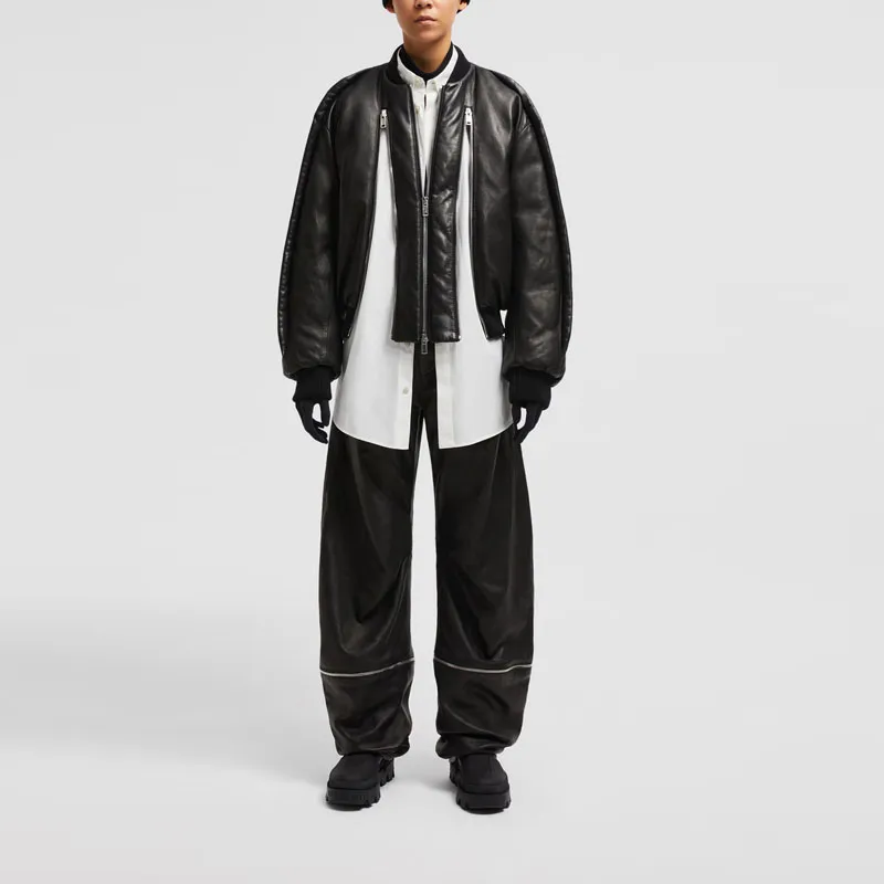 MONCLER GENIUS Moncler X Willow Smith Leather Bomber Jacket-1