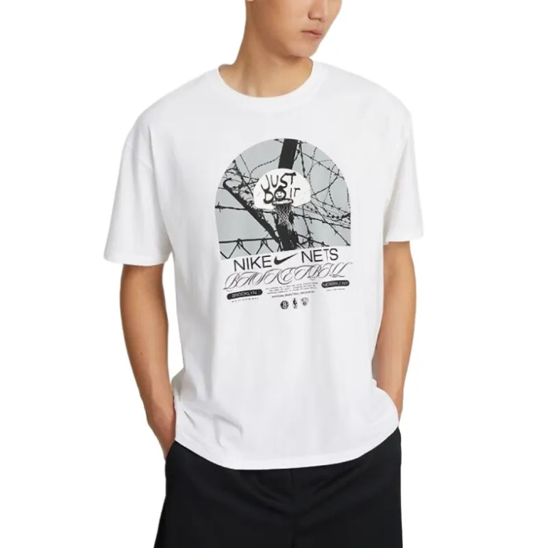 Nike T Shirts Men White-2
