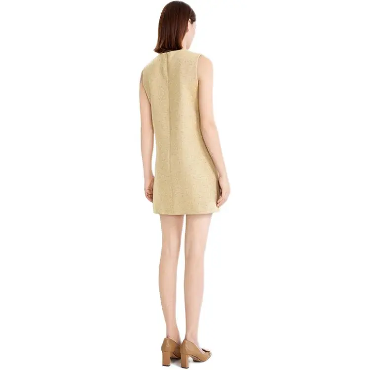 NINE WEST Sleeveless Dress Women's Yellow-6