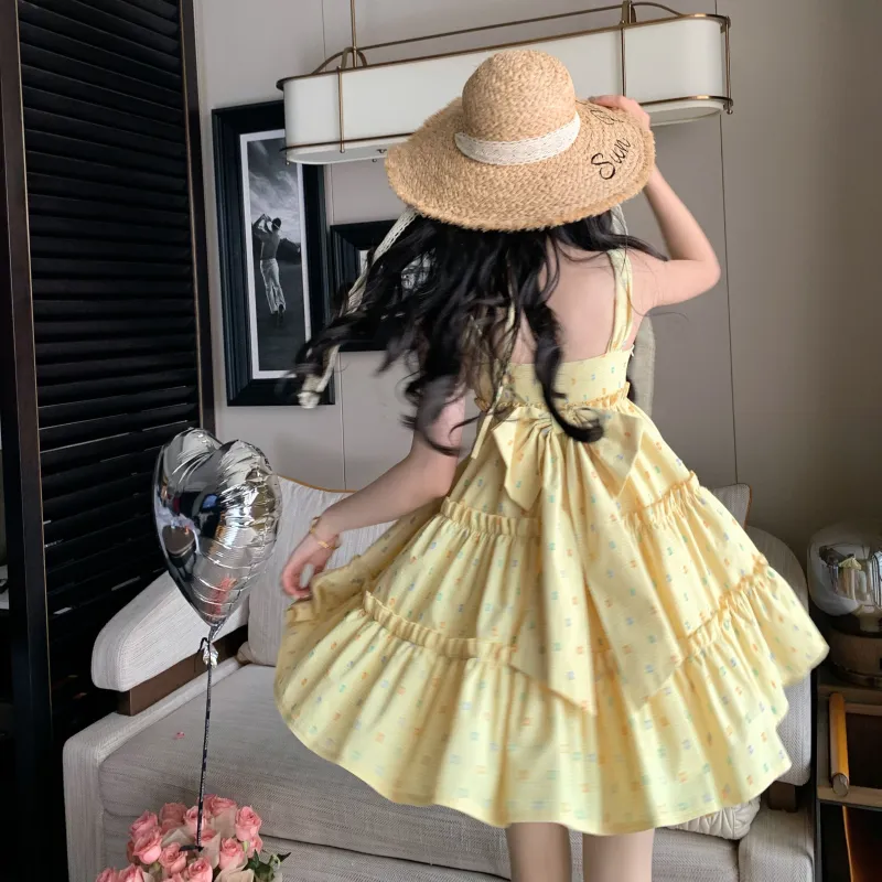 Blovelan Sleeveless Dress Women's Candy Yellow-2