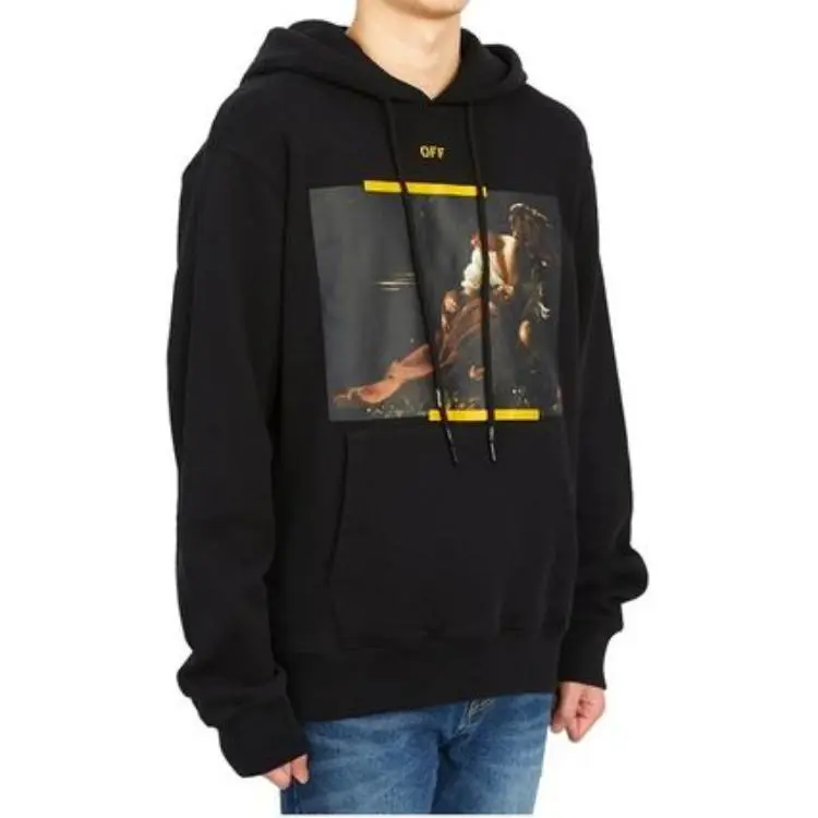 OFF WHITE Arrow Caravaggio St. Fran Slim Hoodie-3