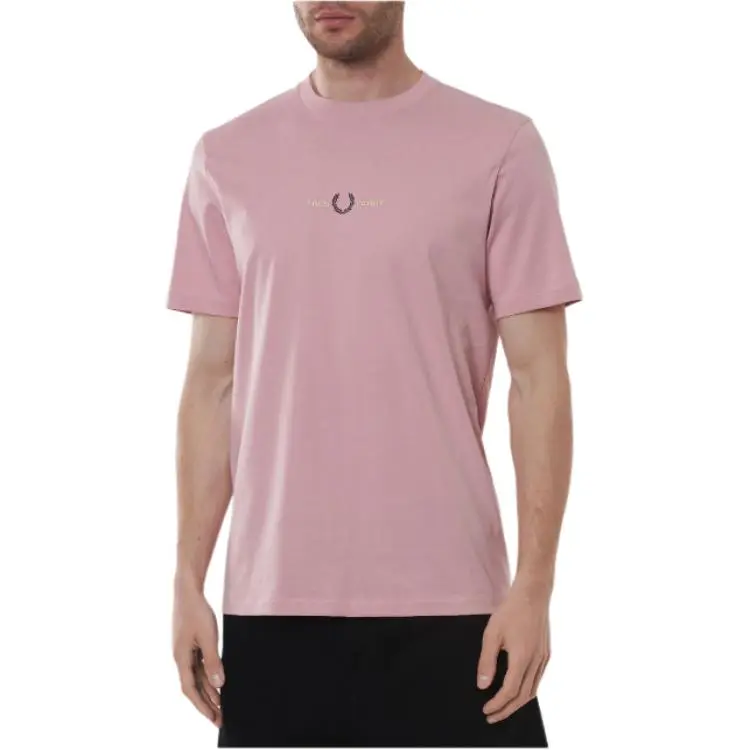 FRED PERRY T Shirts Men Pink-1