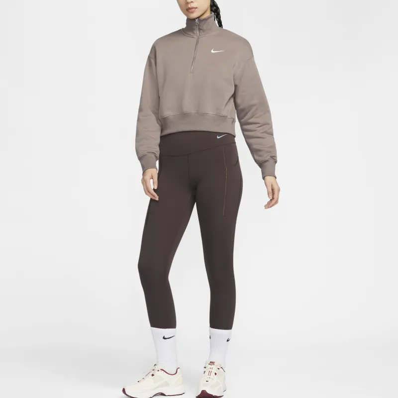 Nike Phoenix Cropped Half Zipped Sweatshirt-2
