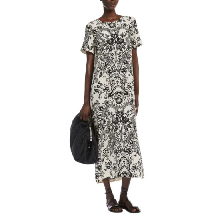 WEEKEND MaxMara Short Sleeved Dress Women's White-2