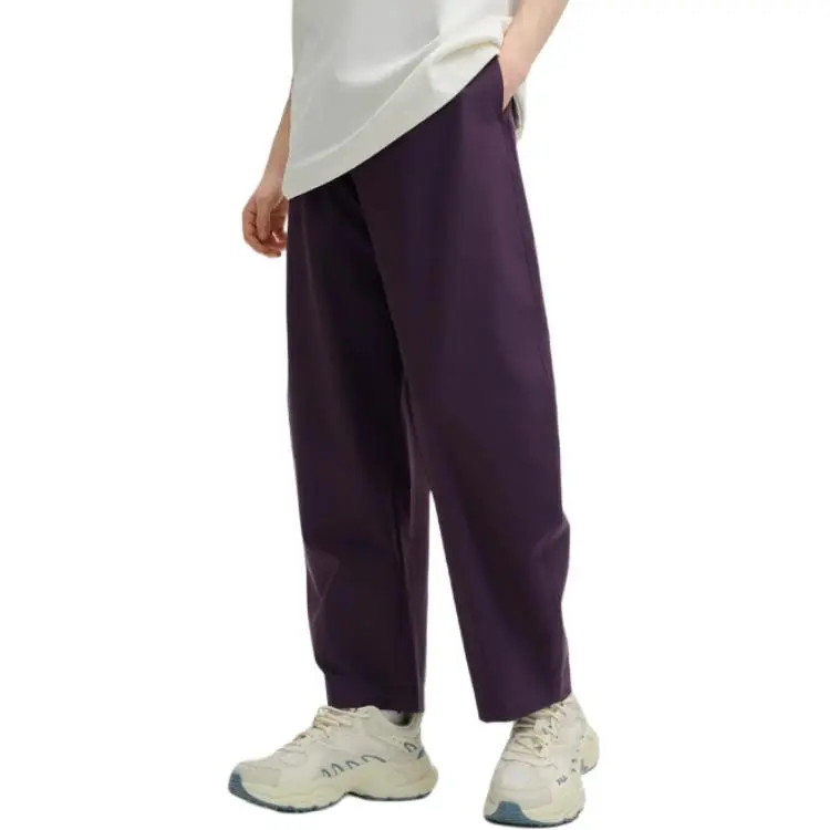 FILA ORIGINALE Knitted Sports Pants Men's Purple Deep Color-3