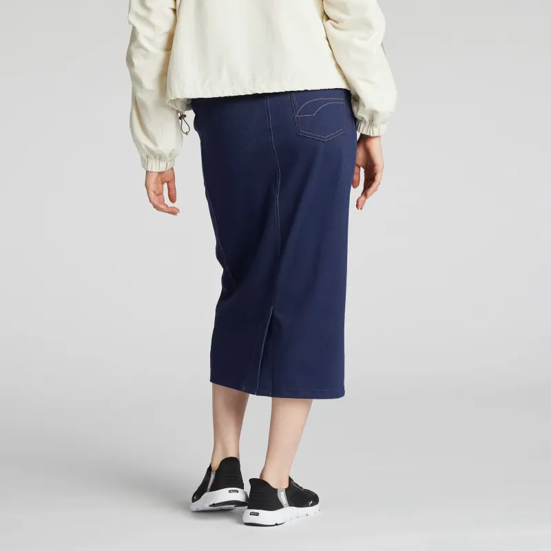 PUMA CORE HERITAGE FW24 Casual Long Skirt Women's Dark Blue-2