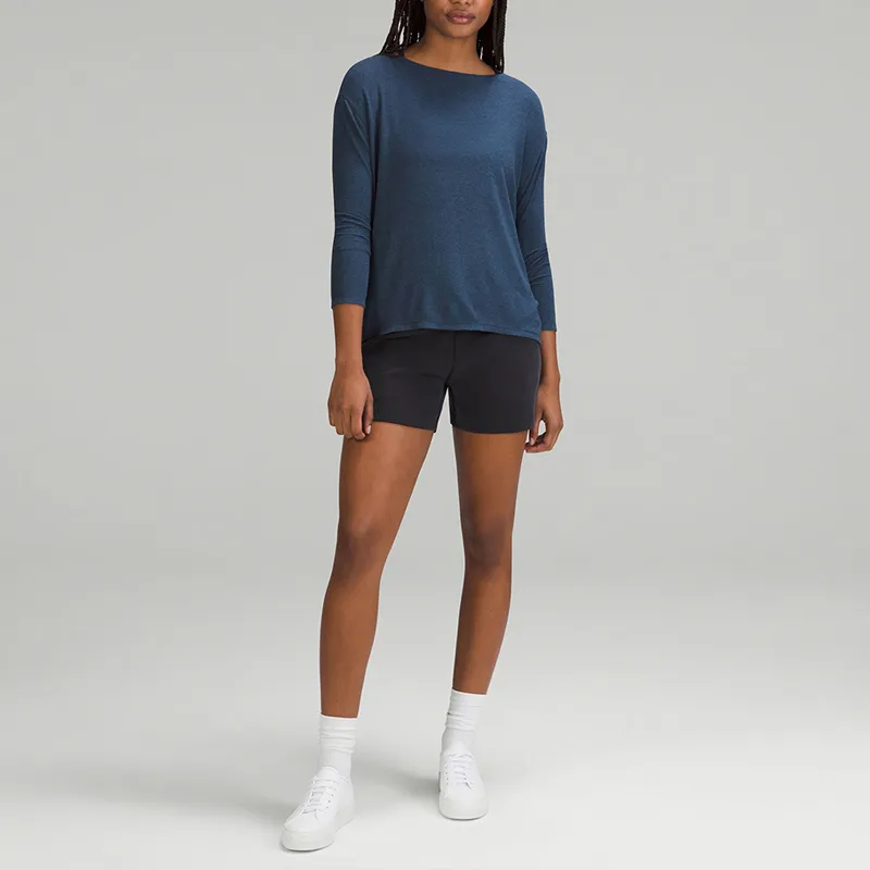 Lululemon Back In Action Drop Shoulder Sleeve T Shirt Women's-11
