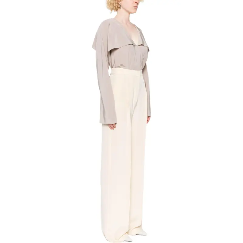 MaxMara Crepe De Chine Trousers-3
