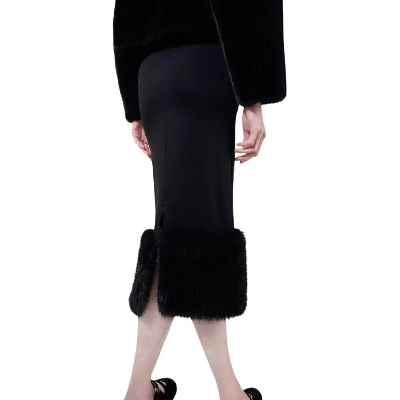 PRADA Stretch Jersey Skirt-4