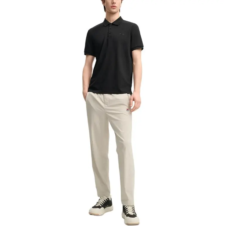 FILA x M.C.ESCHER Polo Shirt Men's Jet Black-3