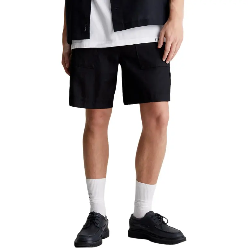 Calvin Klein Logo patch Twill Bermuda Shorts-2