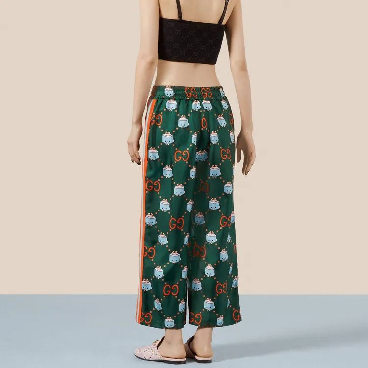 GUCCI Casual Pants Women's Green-3