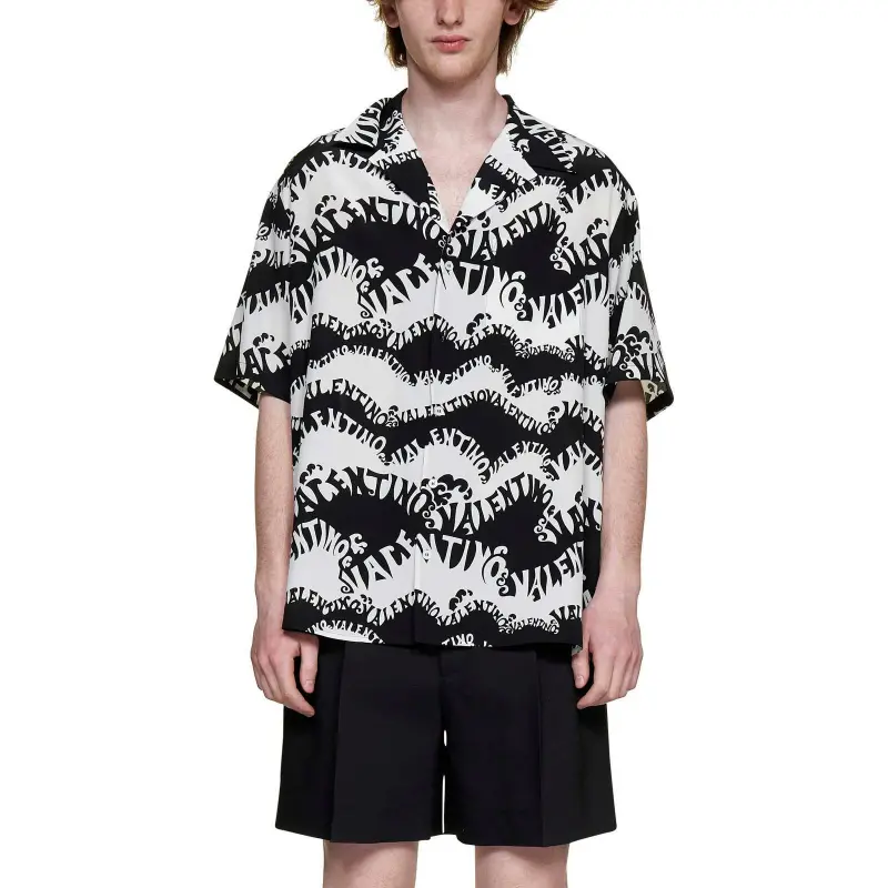 Valentino Casual Shorts Men Black-2