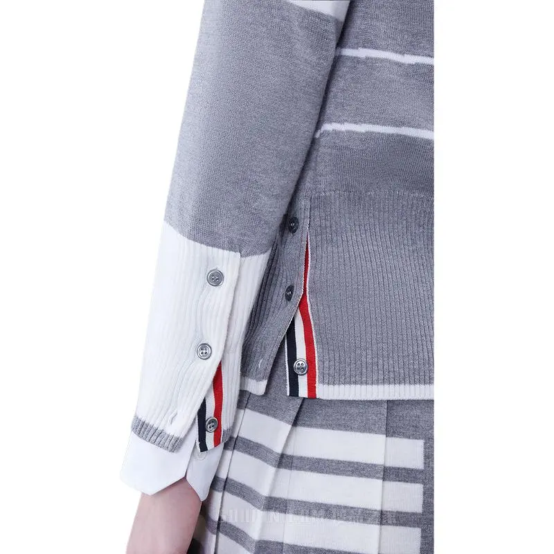 THOM BROWNE· Sweater Women's Gray-4