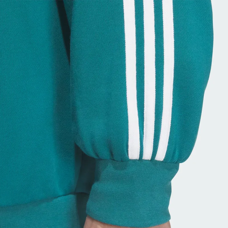 Adidas Originals FW24 ADICOLOR OVERSIZE CREW Sweatshirt Men's Remnant Duck Blue-4