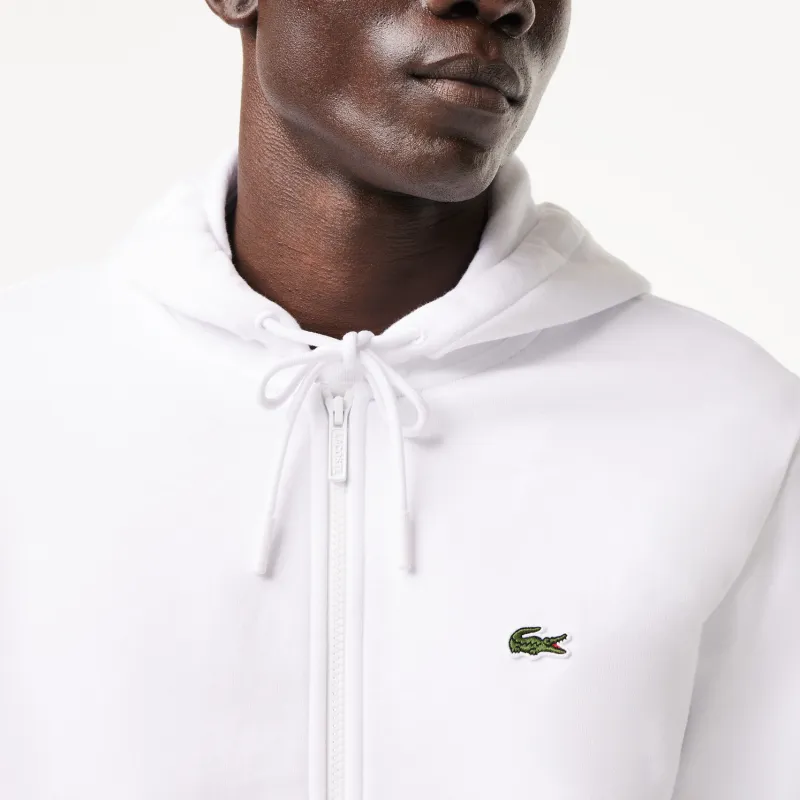 LACOSTE Logo patch Zipped Sweatshirt-4