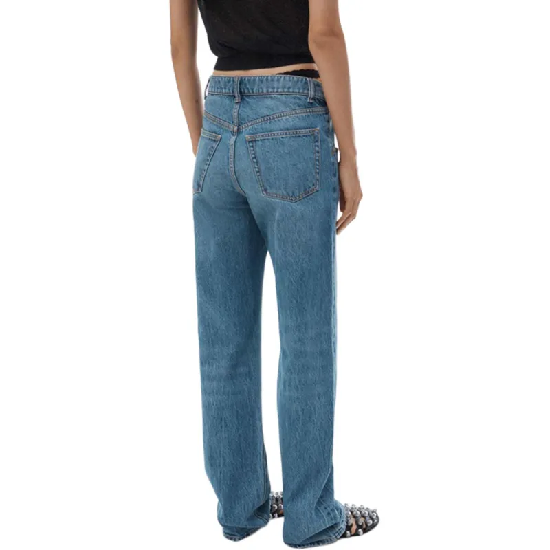 Alexander Wang Lace Undie Dip Side Jean Vintage Medium Indigo-2