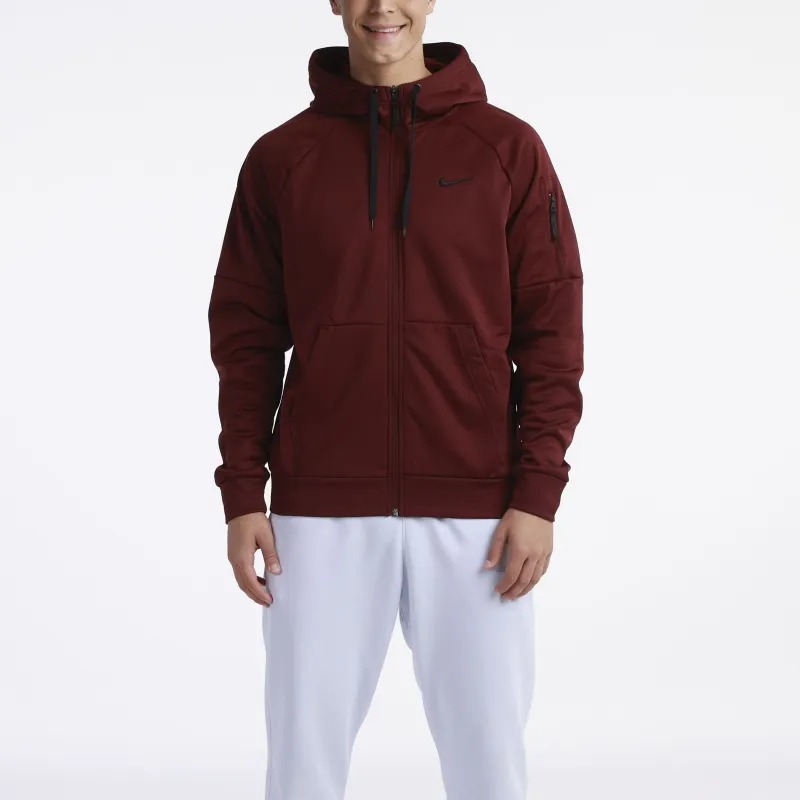 Nike Therma Fit Full Zip Fitness Top Jackets Coats Men's Red-5
