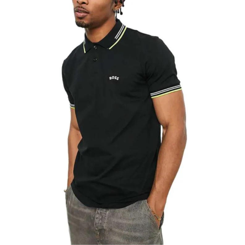 HUGO BOSS Polo Shirt Men's Black-4