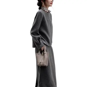 【dme】 Skirt Set Women's Dark Gray