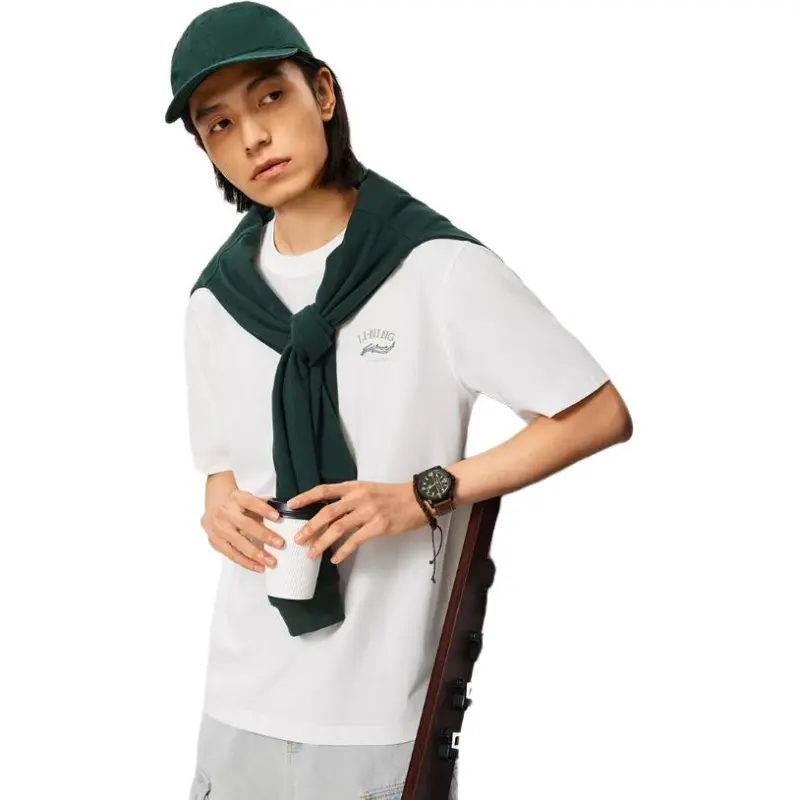 LiNing Chinese Culture Series T Shirt Men's Ivory-3