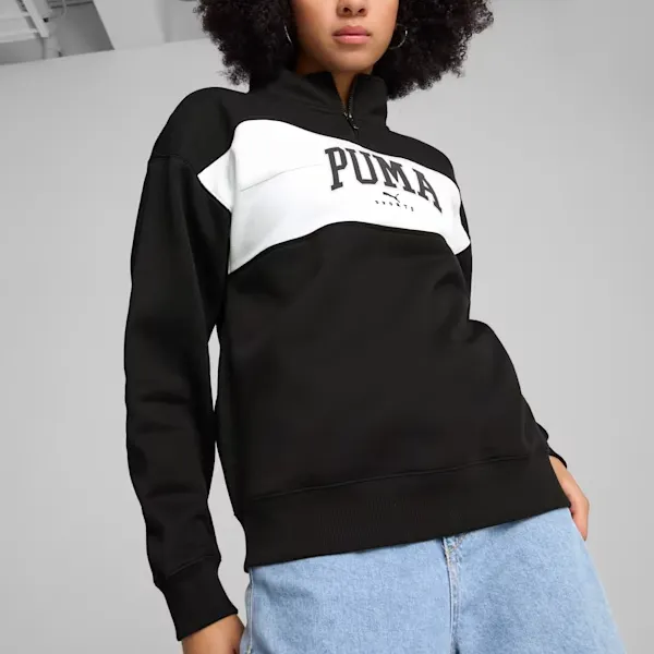 PUMA Squad Women's Quarter-Zip Pullover-3