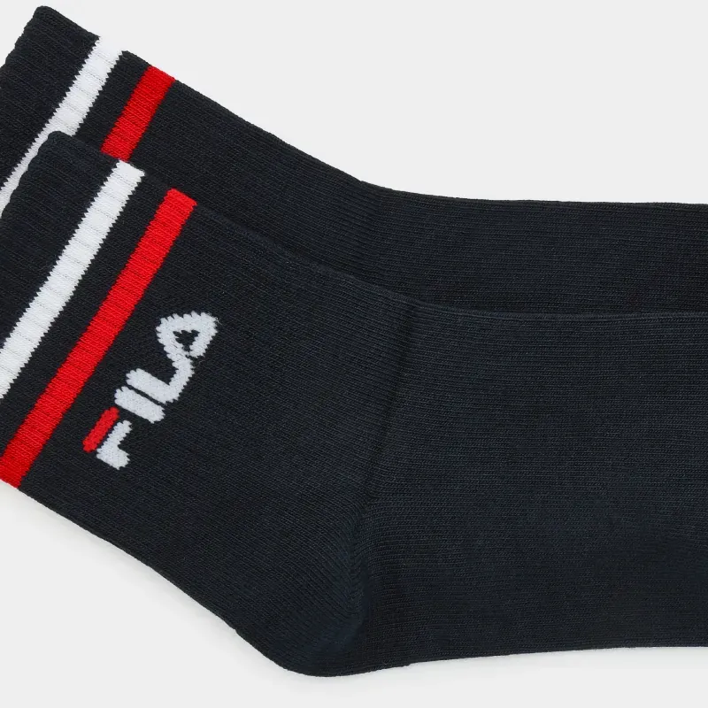FILA MODERN HERITAGE Mid Calf Socks Women's 1 Pack Marine Blue-4