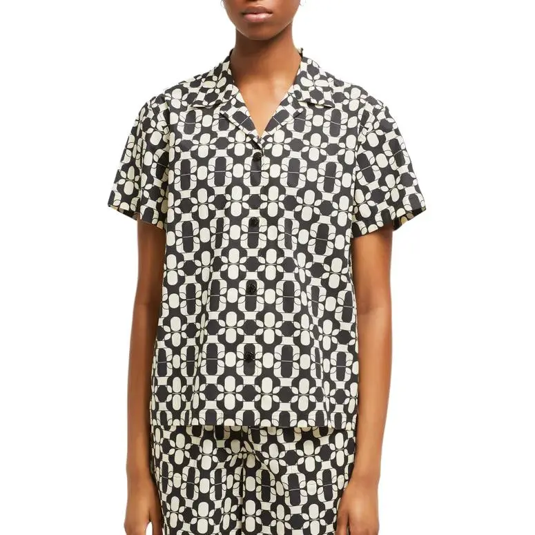 Moncler Geometric print Cotton Shirt-2