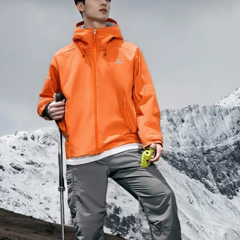 Mizuno Waterproof, Windproof, And Abrasion Resistant Windbreaker Jacket Unisex-7