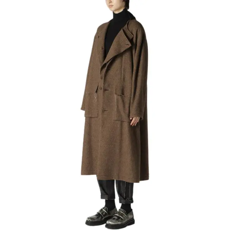 Yohji Yamamoto Flap-pocket Coat-4