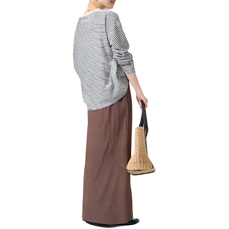 FREAK'S STORE Casual Long Skirt Women's Mocha-1