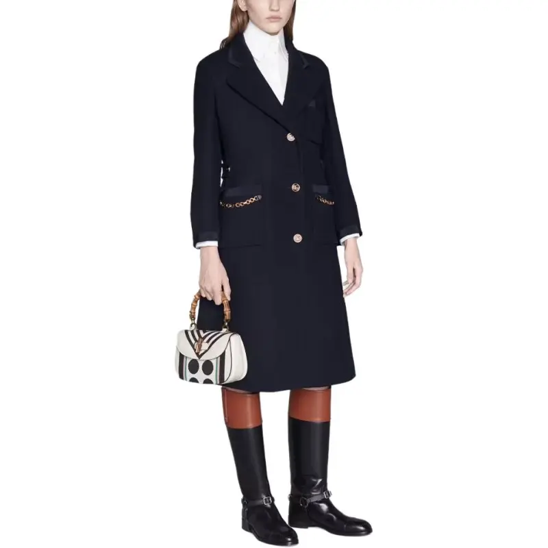 GUCCI Coats Women's Blue-2