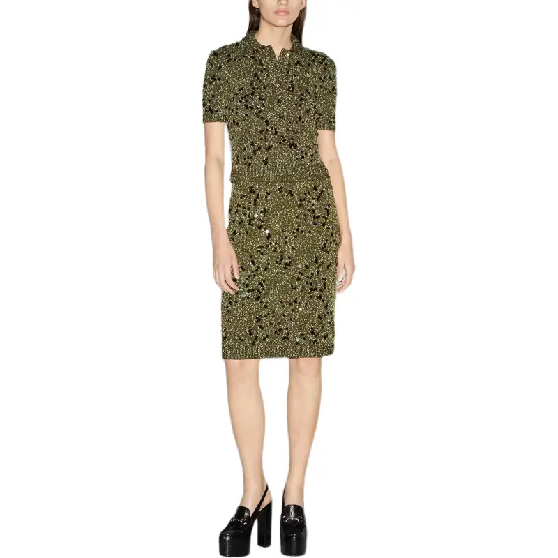 GUCCI Tweed Skirt-1
