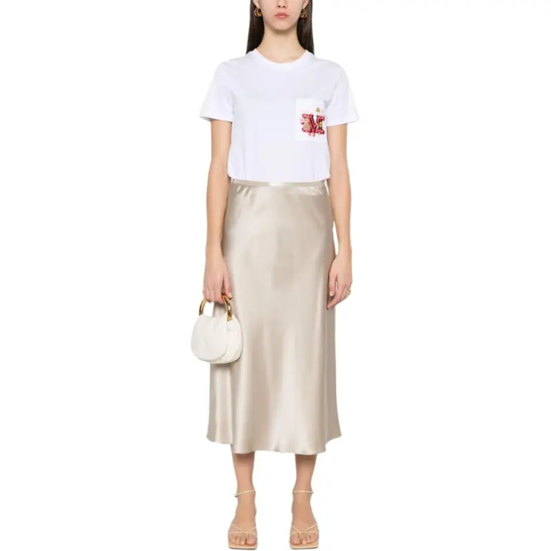 MaxMara Nunzio Logo Embellished Crewneck T Shirt-2