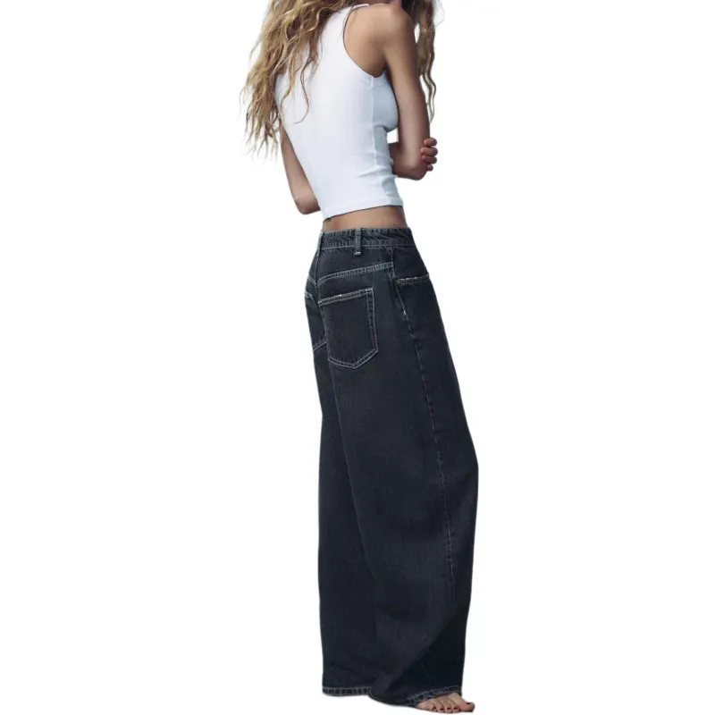 ZARA Trf Jeans Women's Carbon Gray-2