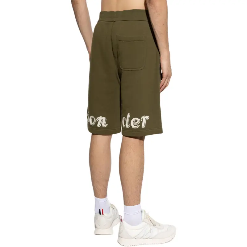 Moncler Casual Shorts Men's Green-4